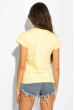 Модная женская футболка 155P006 желтый