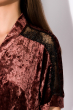 Велюровый женский халат 124P005 медный