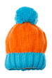 Шапка детская с пампоном 65P15-022 junior оранжево-голубой
