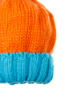 Шапка детская с пампоном 65P15-022 junior оранжево-голубой