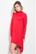 Платье женское удлиненная спинка, воротник гольф 74PD179 красный