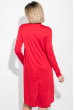 Платье женское удлиненная спинка, воротник гольф 74PD179 красный