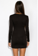 Платье женское с молнией на груди 120P194 черный