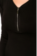 Платье женское с молнией на груди 120P194 черный