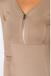 Платье женское с молнией на груди 120P194 светло-бежевый