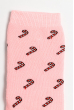 Носки женские с зимним принтом 120PNS042 светло-розовый