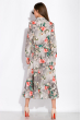 Утонченное платье с цветочным принтом 120PUR254 пепельный / принт