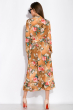 Утонченное платье с цветочным принтом 120PUR254 горчичный / принт
