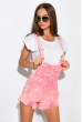 Модный женский джинсовый комбинезон 120PAML8170 розовый меланж