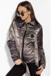 Демисезонная женская куртка 120PST021 серо-фиолетовый