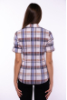 Рубашка женская 118P255 сине-коричневый