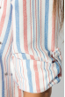 Рубашка женская с бусинами 51P004 кораллово-голубой
