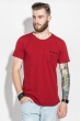 Футболка мужская с карманом 272F044-6 марсала