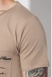 Футболка мужская с карманом 272F044-6 бежевый