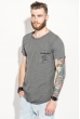 Футболка мужская с карманом 272F044-6 серый