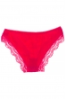 Трусы женские 107P5745 с легким кружевом малиновый Трусы женские 107P5745 с легким кружевом малиновый