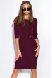 Элегантное платье с рукавом 3/4 120PN18036 темно-фиолетовый