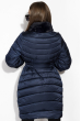 Пальто женское с митенками 120PSKL2101 темно-синий