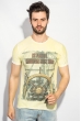Футболка мужская с принтом 435F002-3 лимонный