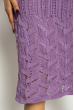 Платье вязаное с узором 629F004 сиреневый
