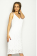 Платье вязаное с узором 629F004 белый