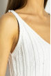 Платье вязаное с узором 629F004 белый