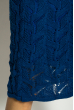 Платье вязаное с узором 629F004 синий