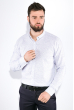 Рубашка мужская, принтованная  511F016 белый