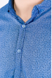 Рубашка мужская, принтованная  511F016 голубой