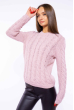 Вязаный женский свитер 120PNA19308 светло-лиловый