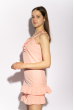 Платье с рюшами на юбке 103P006 бледно-розовый