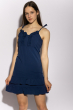 Платье с рюшами на юбке 103P006 темно-синий