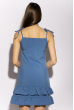 Платье с рюшами на юбке 103P006 сизый