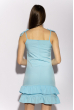 Платье с рюшами на юбке 103P006 голубой