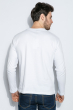 Пуловер мужской с полосками 415F014-3 белый
