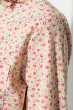 Блузка женская праздничная, легкая 64PD155 персиковый (цветочки)