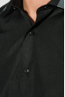 Рубашка мужская воротник с контрастной полосой 50PD0100 черный