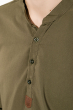 Рубашка мужская однотонная 511F005-5 хаки