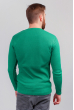 Свитер тонкий, трикотажный мужской джемпер №82F017 зеленый