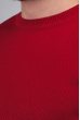 Свитер тонкий, трикотажный мужской джемпер №82F017 красный