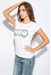 Футболка женская стильная 211F027-8 белый