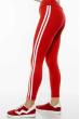 Брюки женские спортивные с лампасами 611F003 красно-белый