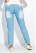 Джинсы женские с порезами 282F012-2 голубой