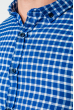 Рубашка мужская повседневная 511F001-1 сине-белый