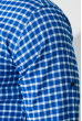 Рубашка мужская повседневная 511F001-1 сине-белый