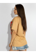 Футболка oversize женская 85F082-4 бежевая бежевый