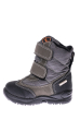 Зимние ботинки на липучке 120PJA103-2 junior черный / серый