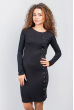 Платье женское на шнуровке 388F001 черный
