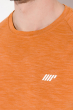 Футболка мужская однотонная  516F028 оранжевый меланж