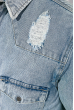 Куртка джинсовая мужская  383V001 голубой варенка